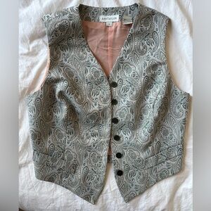 Ann Taylor Vintage Paisley Vest Renaissance